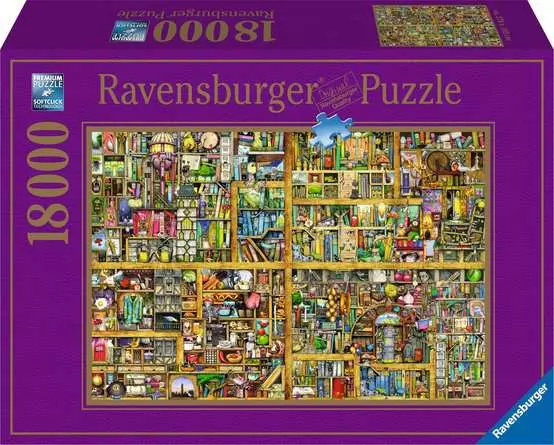 Puzzle 18000 Teile - Magisches Bücherregal XXL