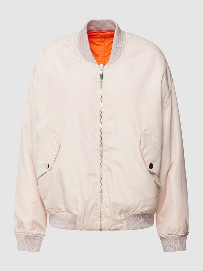 Bomberjacke mit Stehkragen in sand