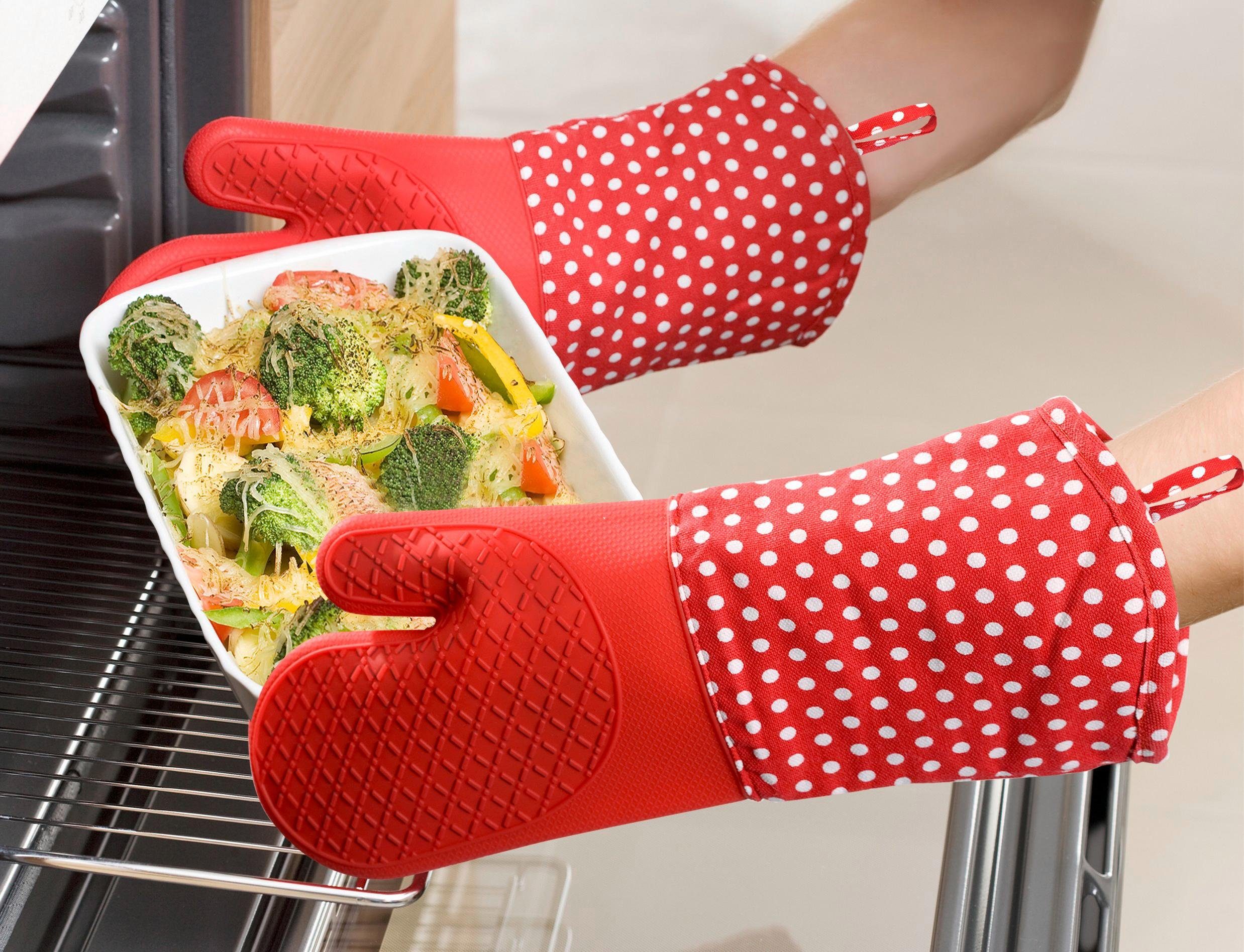WENKO Topfhandschuhe, (Set, 2-tlg), aus Silikon