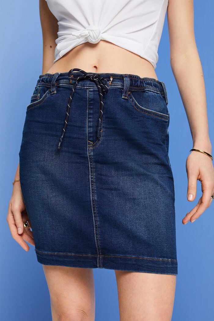 Jeans-Minirock im Jogger-Stil