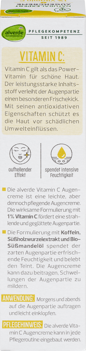 Natural Expert Vitamin C Augencreme, 15 ml