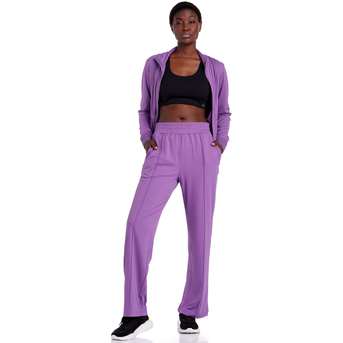 Damen Sportjacke mit Biesen