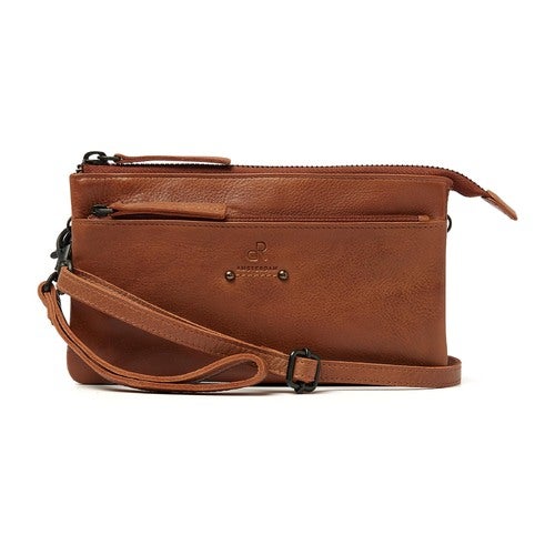 dR Amsterdam Clutch Camel