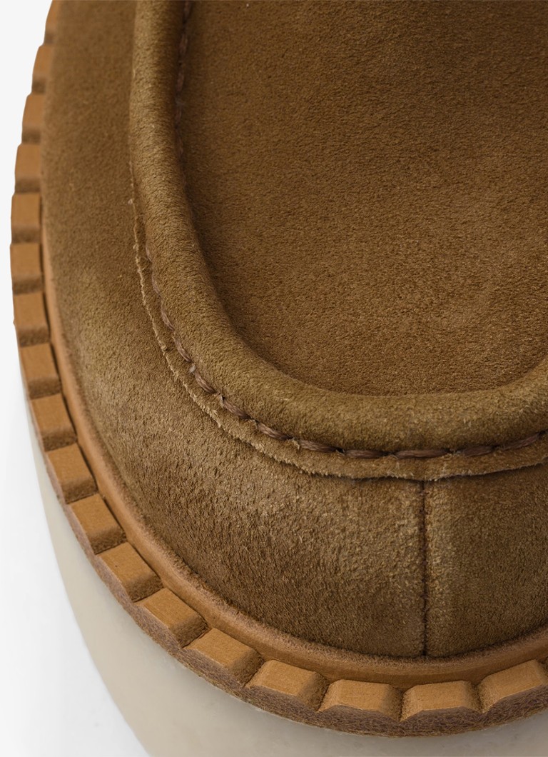 Mocassino in camoscio Prada