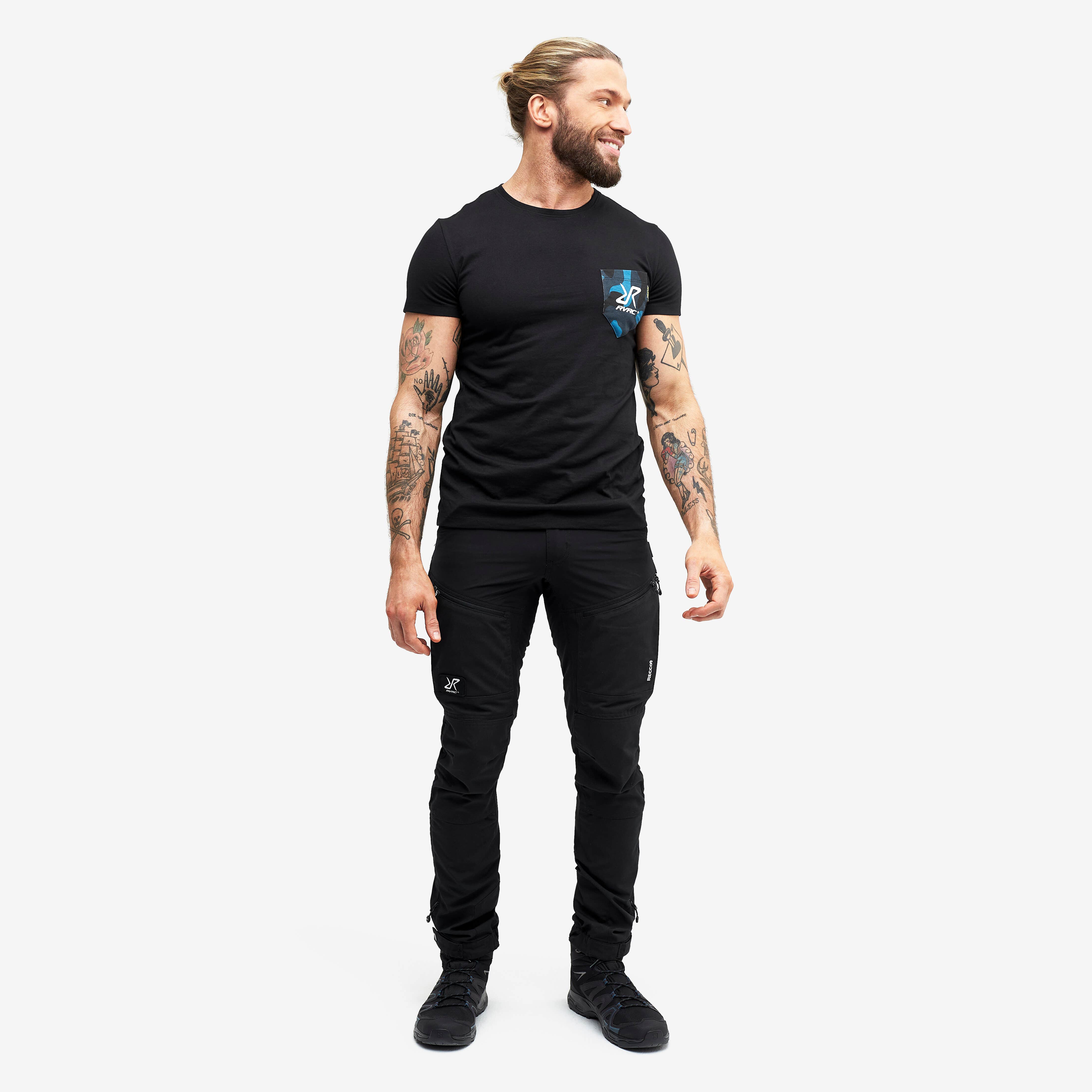 Fat Logo Tee 2.0 Homme Black/Blue Camo