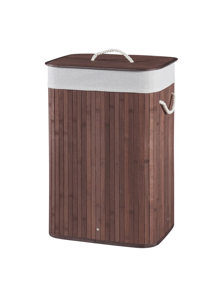 en.casa Wäschekorb Salla in Braun (H)60cm (B)40cm (T)30cm (V)72l günstig kaufen onesize