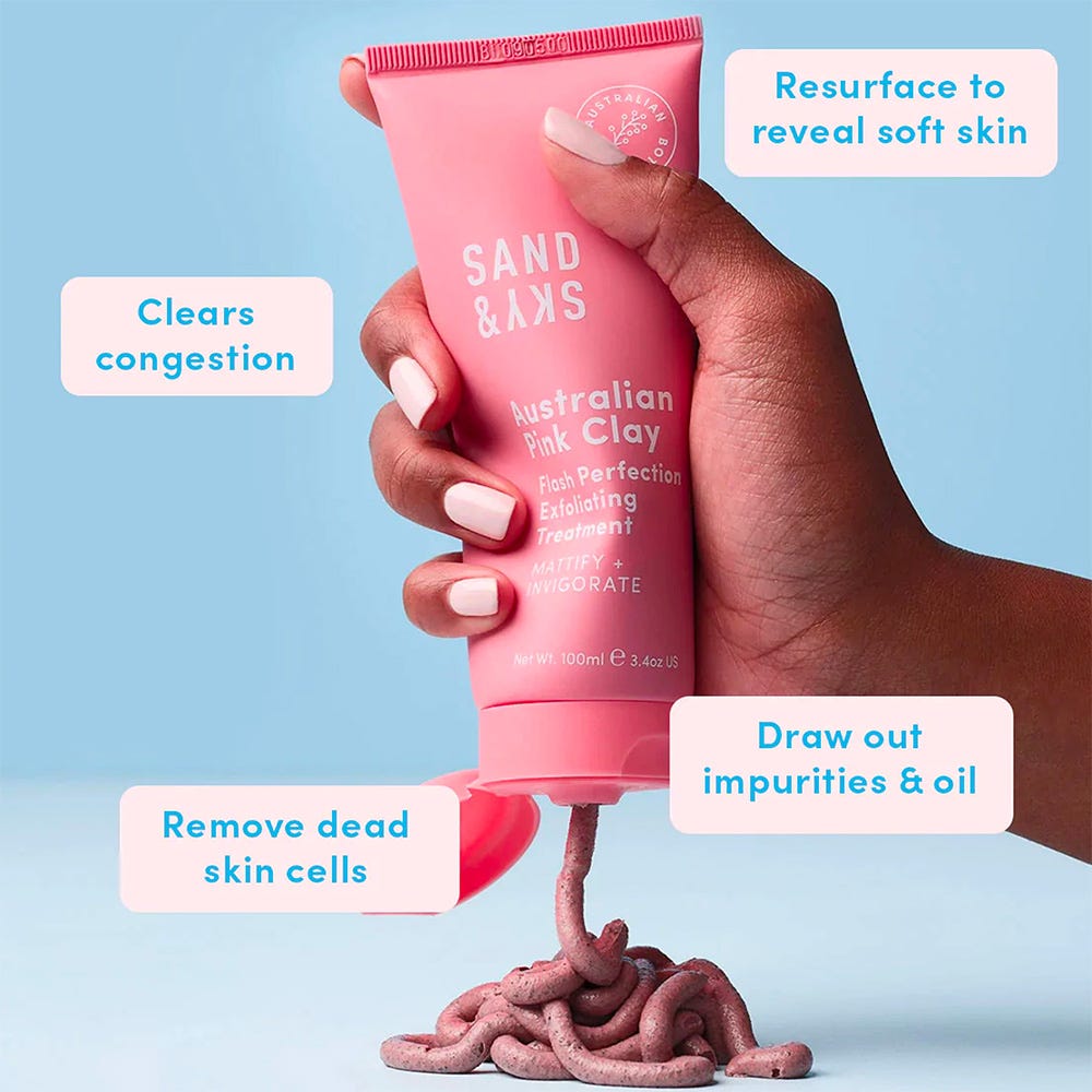 Sand & Sky Australien Pink Clay Flash Perfection Exfoliator 100 ml