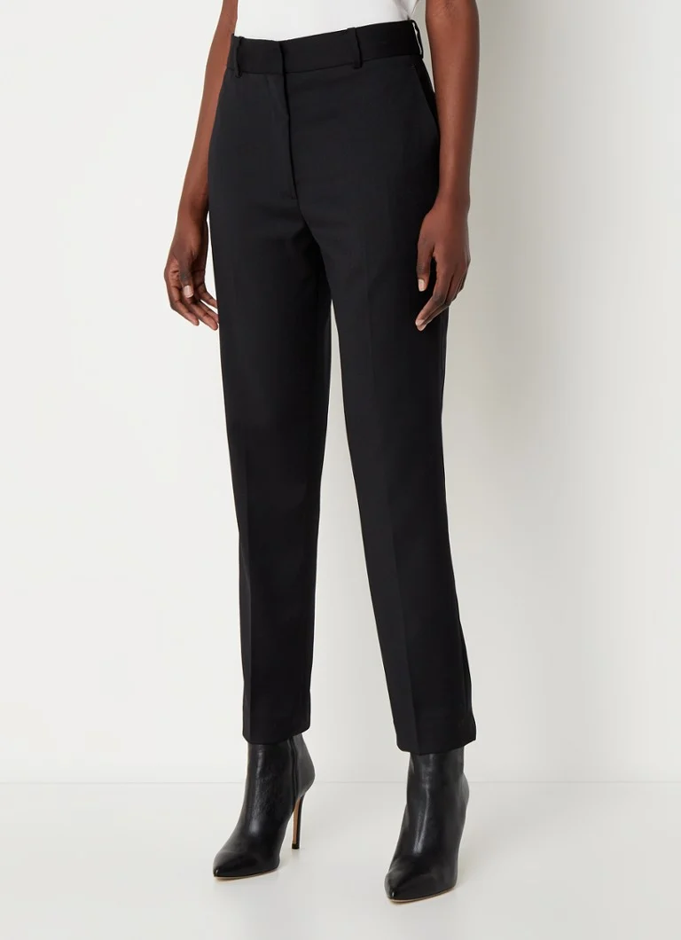Reiss Haisley high-waist tapered fit trousers with side pockets