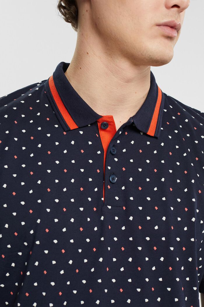 Poloshirt mit Allover-Muster