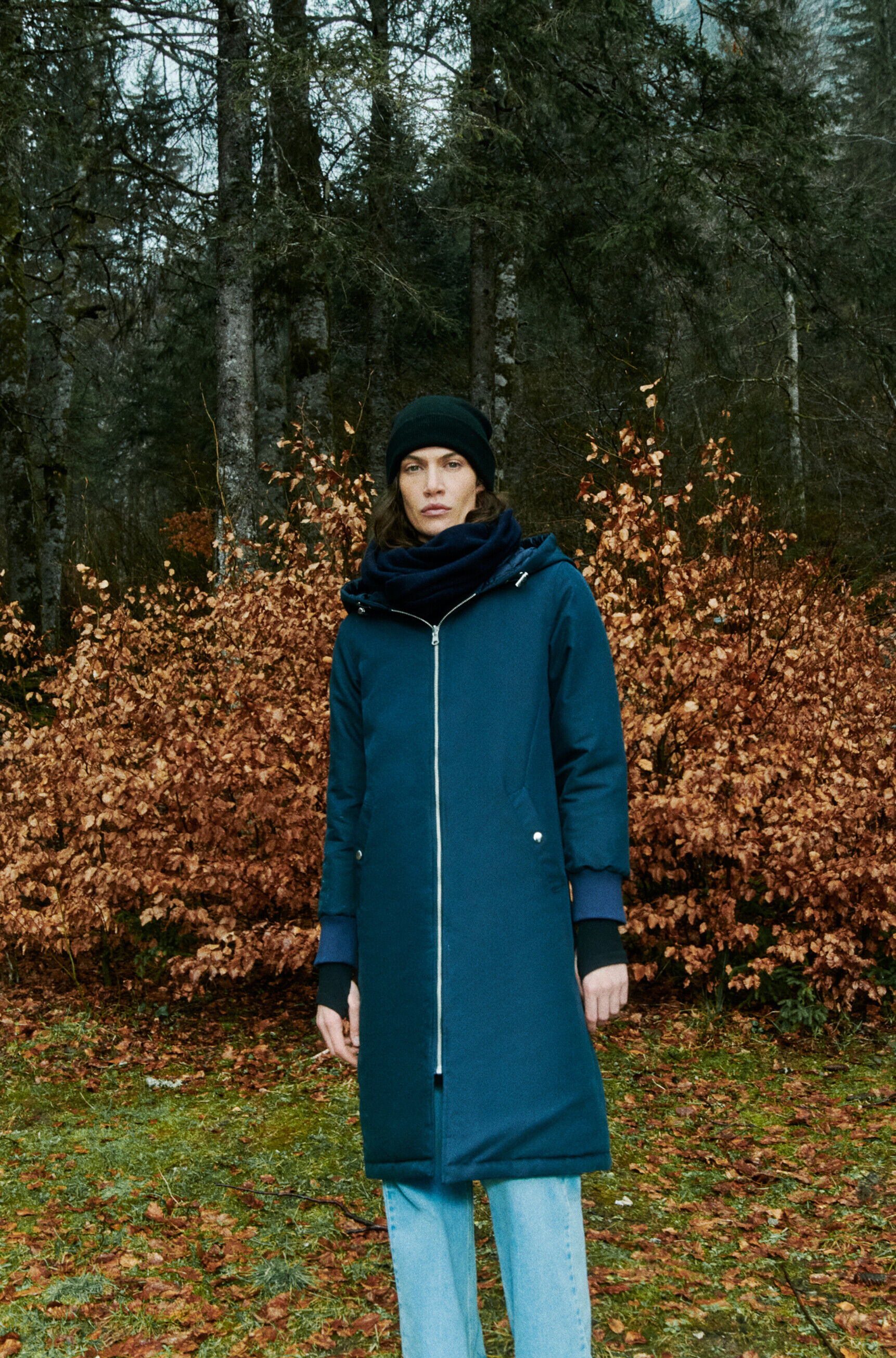 Doudoune galina bleu marine femme
