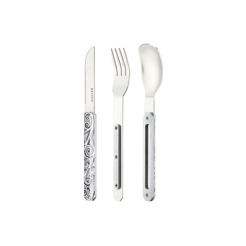 Akinod Magnetic Straight Cutlery 12H34 Mirror Diagonales
