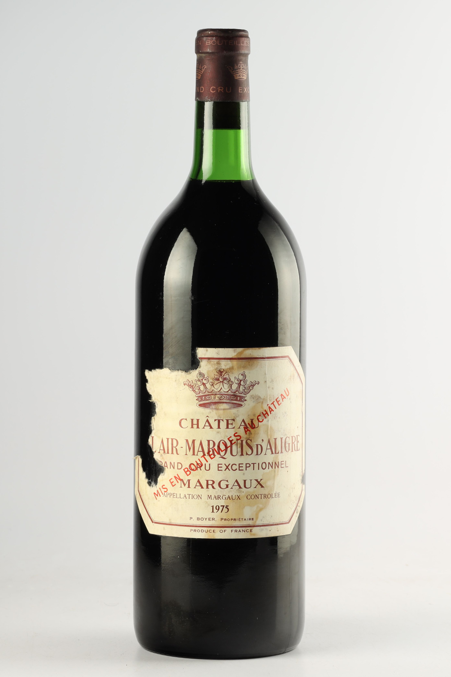 Château Bel Air Marquis D'aligre Magnum 1975, Margaux