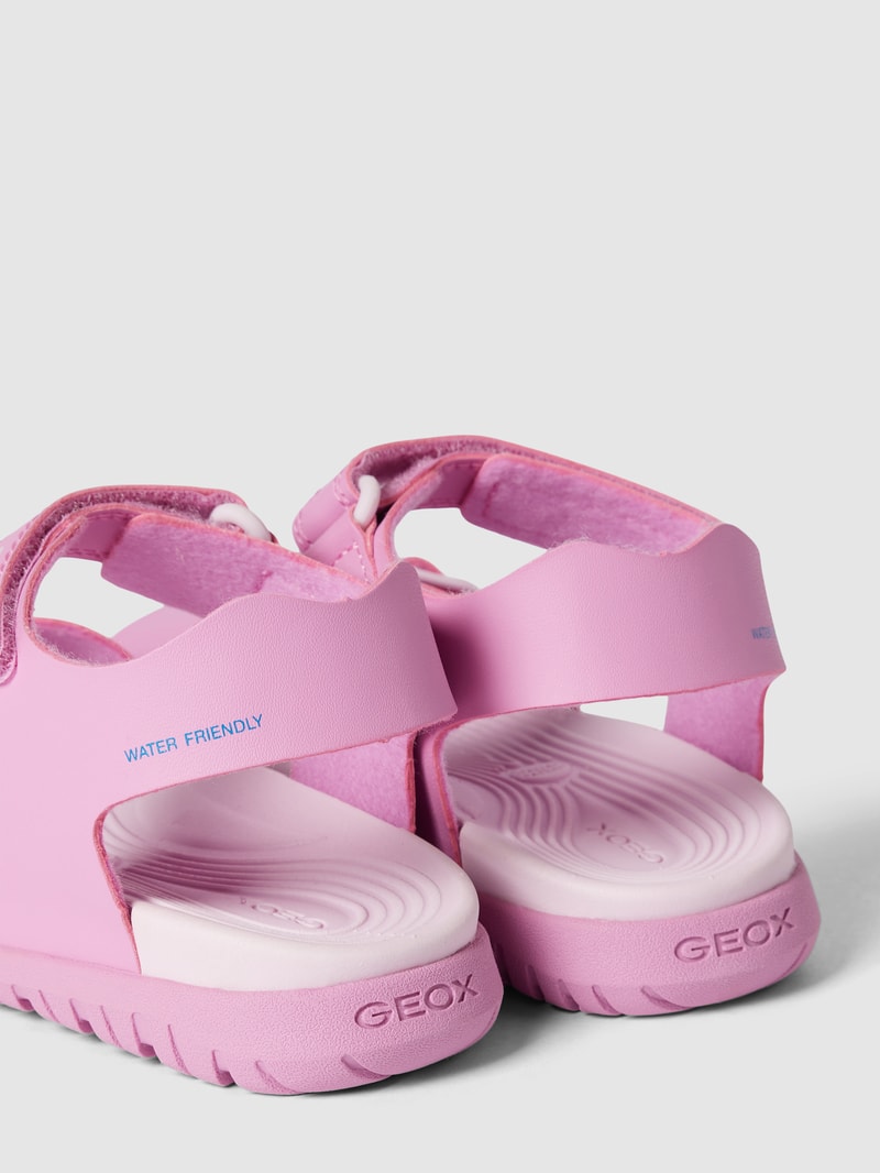 Sandalen mit Label-Detail Modell 'BOREALIS' in pink