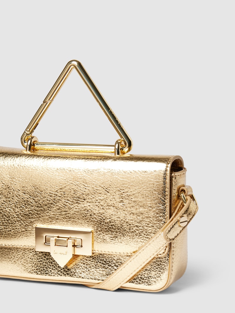 Umhängetasche in Leder-Optik Modell 'Metallic Gold' in gold