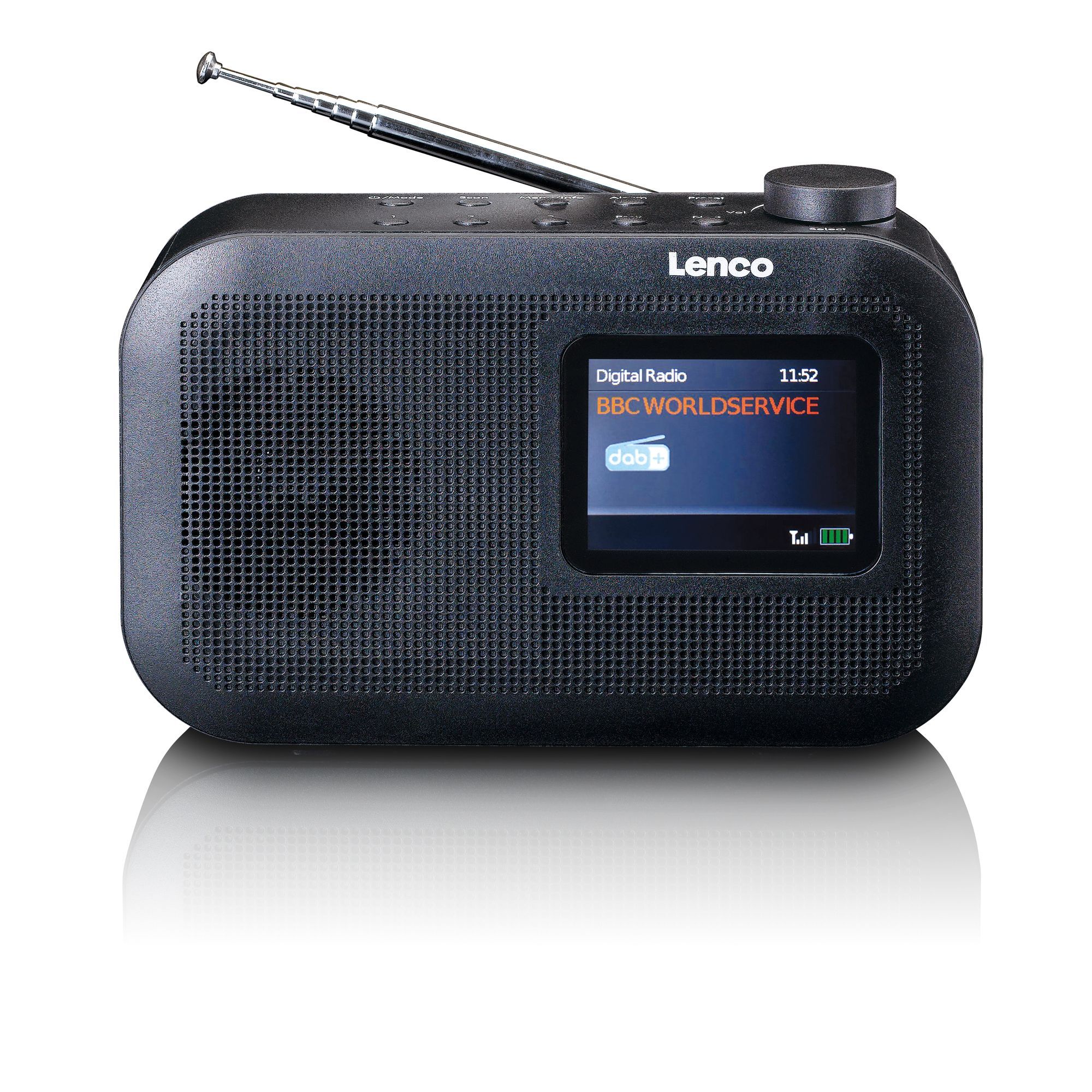 Lenco PDR-026BK Tragbares DAB+/FM-Radio