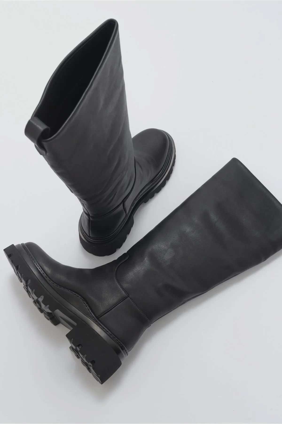 LuviShoes  Fabula Black Skin Damenstiefel