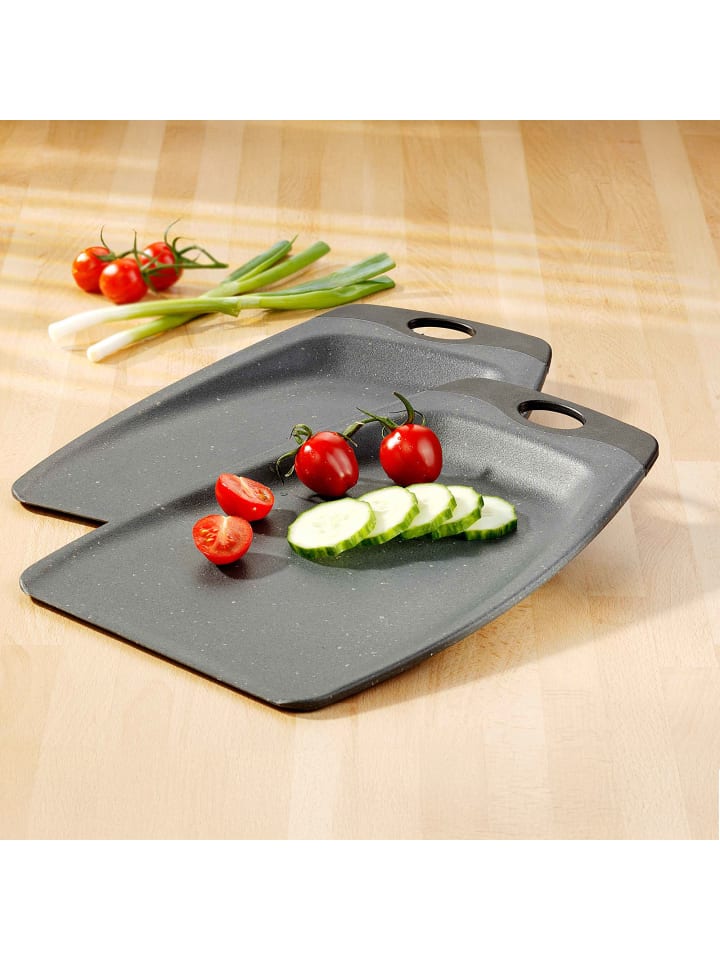 Stoneline Schaufel Schneidebrett 32x23 cm Set 2-teilig in Schwarz günstig kaufen onesize