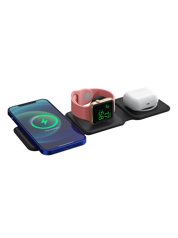 SmartCase Magnetisches 3-in-1-Ladegerät in Schwarz günstig kaufen onesize