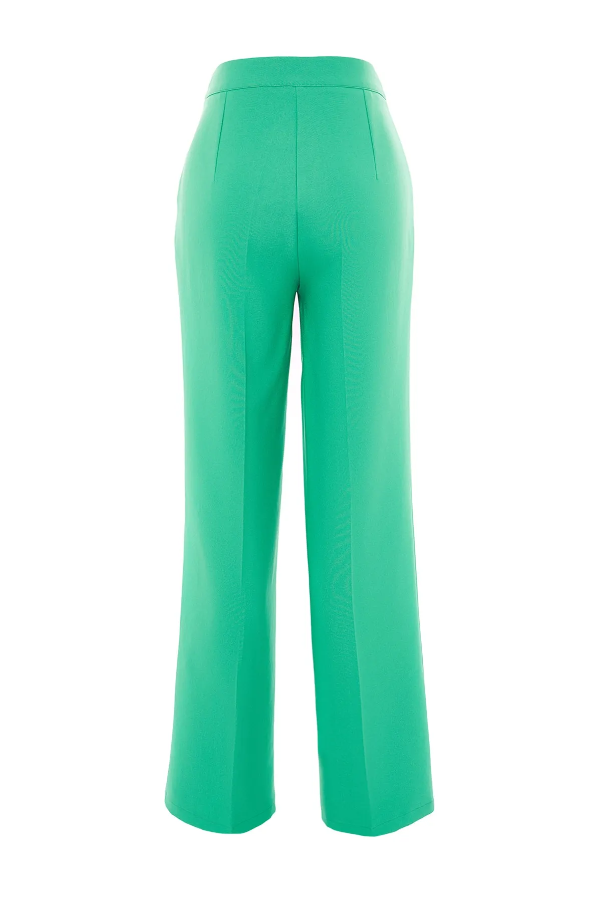 Trendyol Collection  Grüne gewebte Hose mit weitem Bein, weitem Bein und hoher Taille TWOAW22PL0066