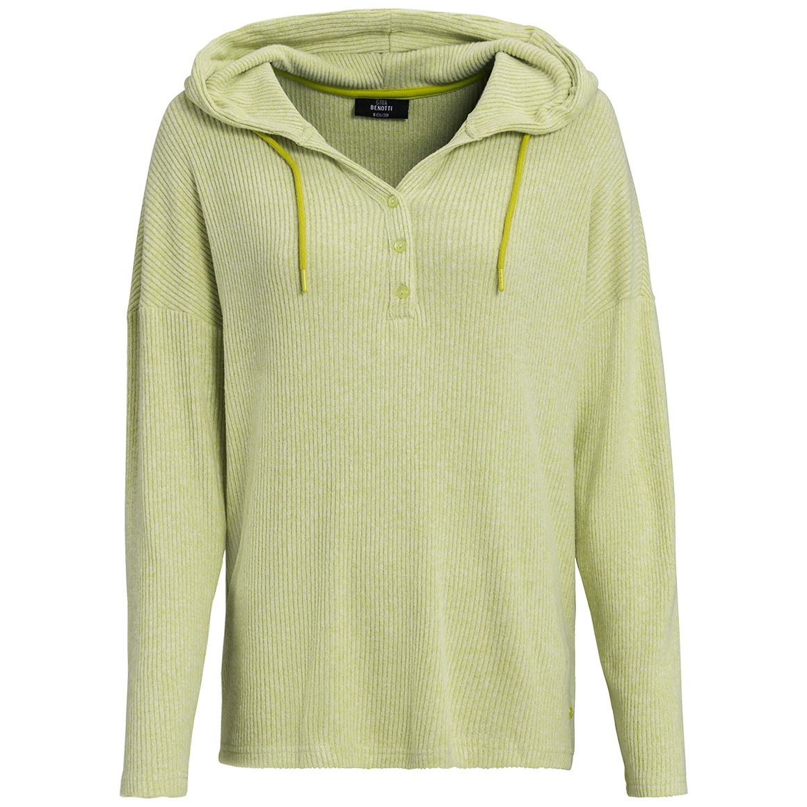 Damen Hoodie mit Knopfleiste