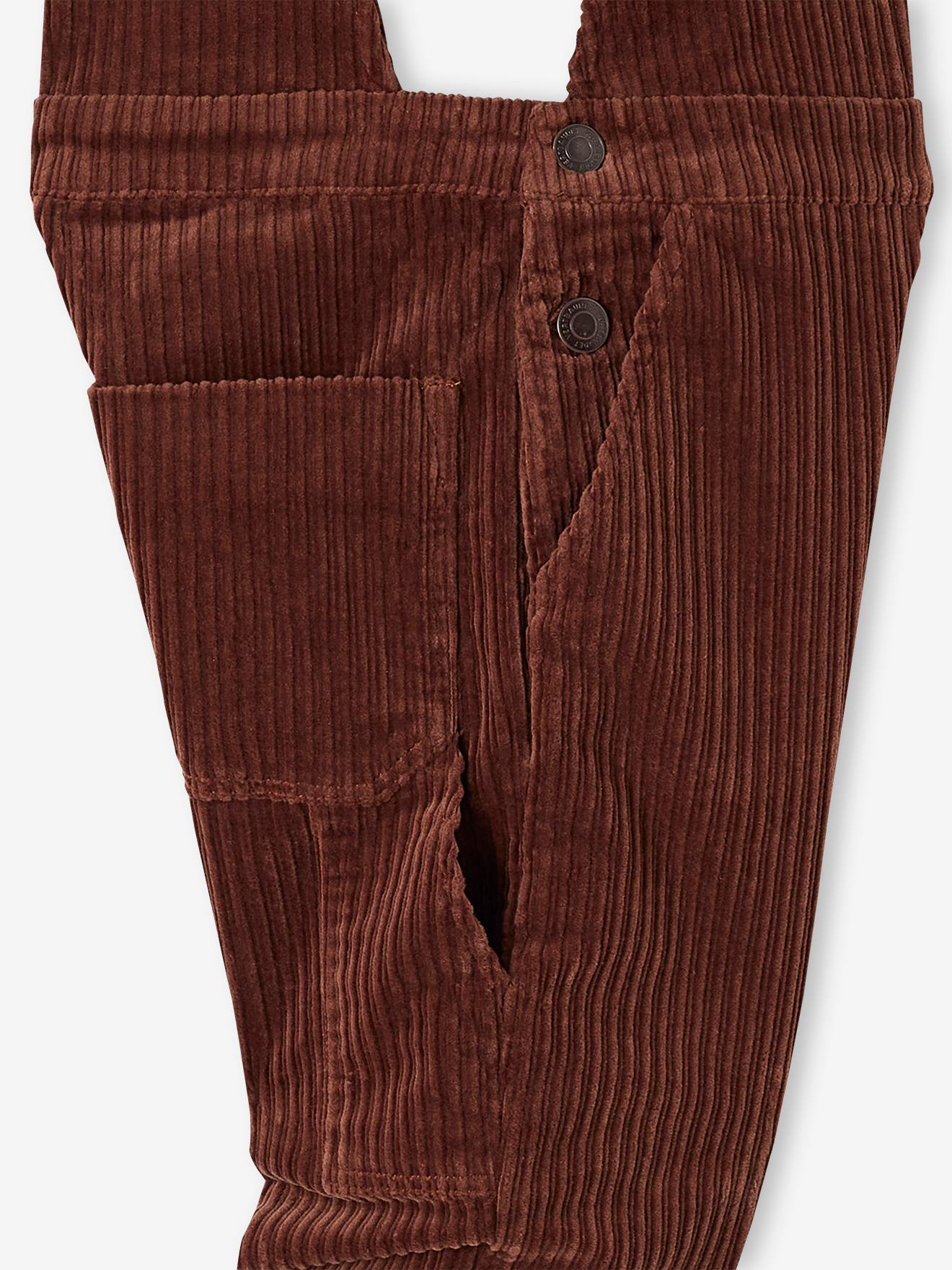 Vertbaudet Jungen Cord-Latzhose - schokolade