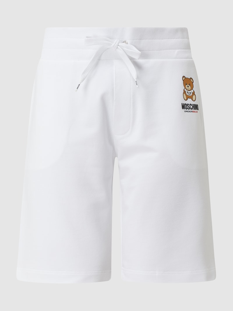 Sweatshorts mit Eingrifftaschen in weiß