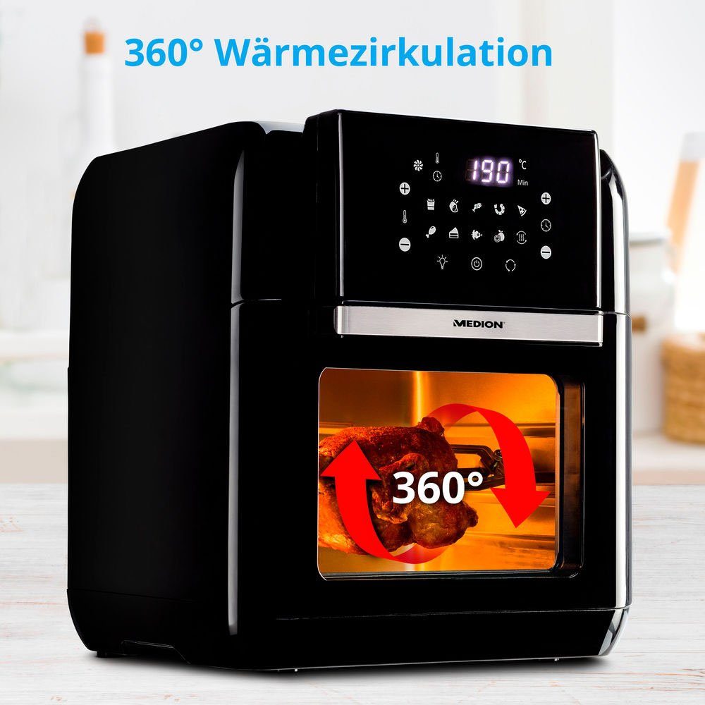 Medion® Heißluftfritteuse MD 10072, 1500 W