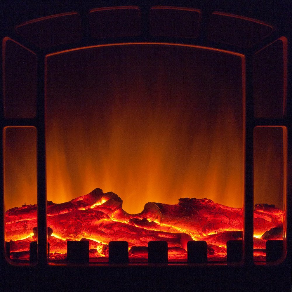 Deuba Elektrokamin, Elektrokamin Elektrischer Kamin mit Heizung LED Kaminfeuer Effekt