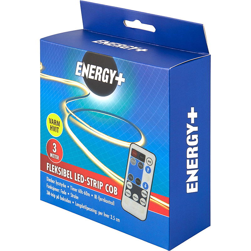 Energy Led strip 3 m Dimbar, varmhvit COB