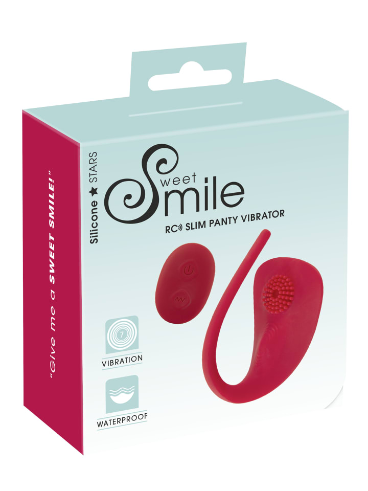 Sweet Smile Panty Vibe RC Slim Panty Vibrator in rot günstig kaufen 7,5