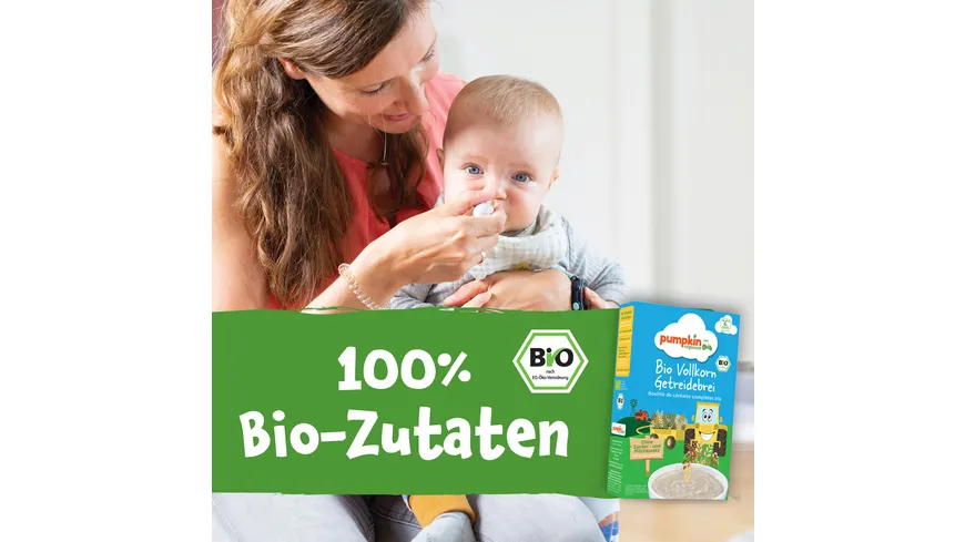 pumpkin organics Bio Vollkorn Getreidebrei 200 g