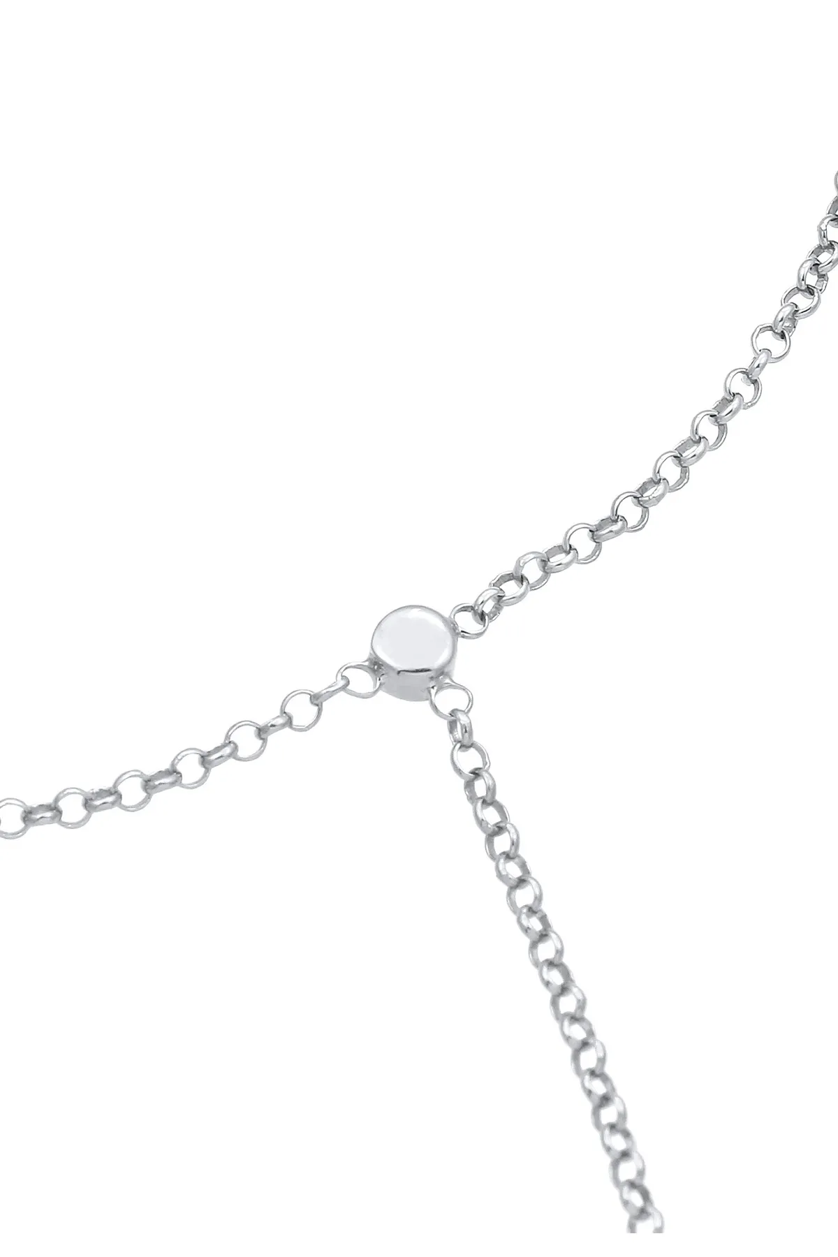 ELLI  Armband Handchain Basic Kristalle 925 Silber