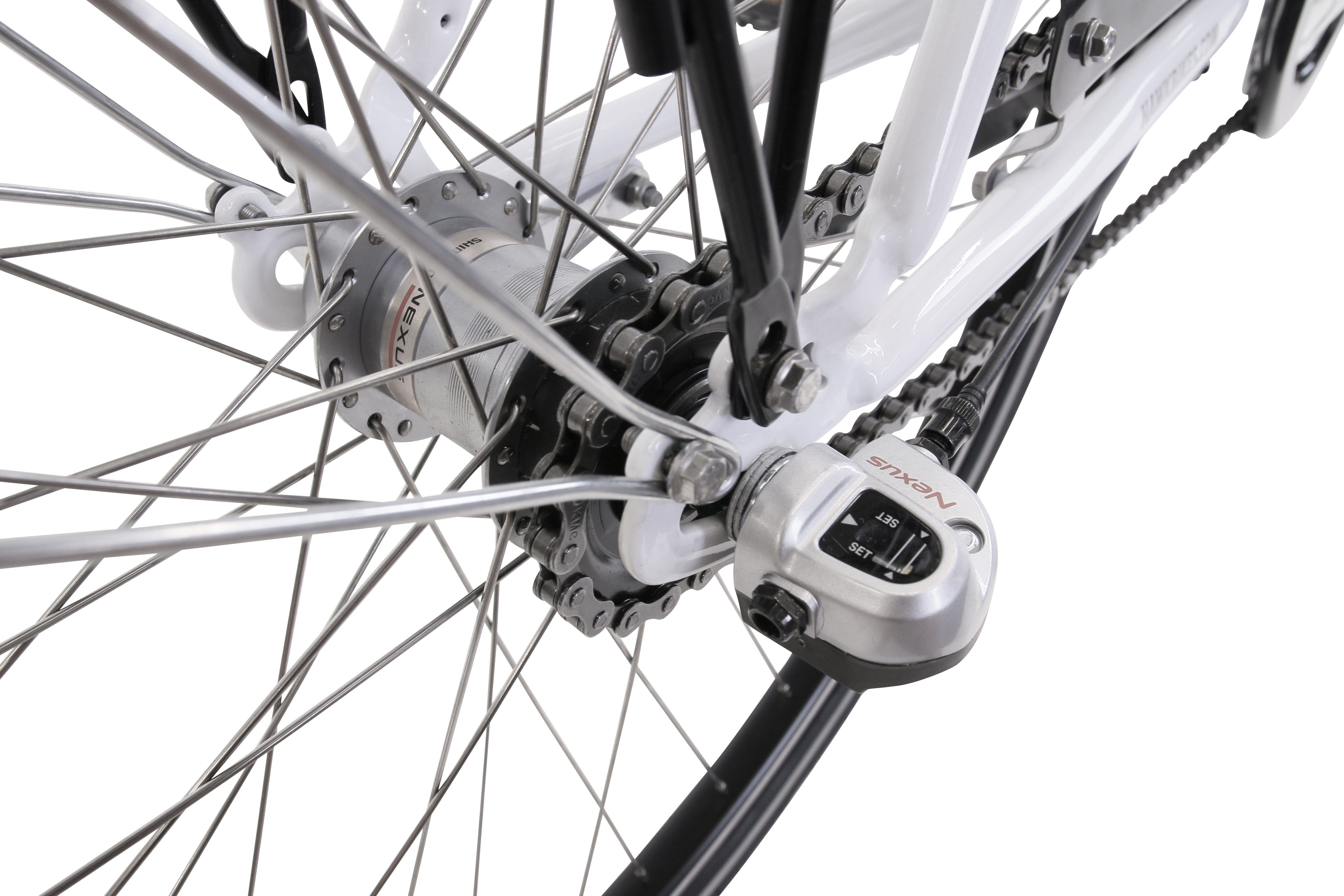 HAWK Bikes Cityrad HAWK City Wave Premium White, 3 Gang Shimano Nexus Schaltwerk