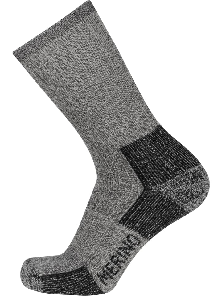 normani 1 Paar 100% Merino Wollsocken Wandersocken in Grau günstig kaufen