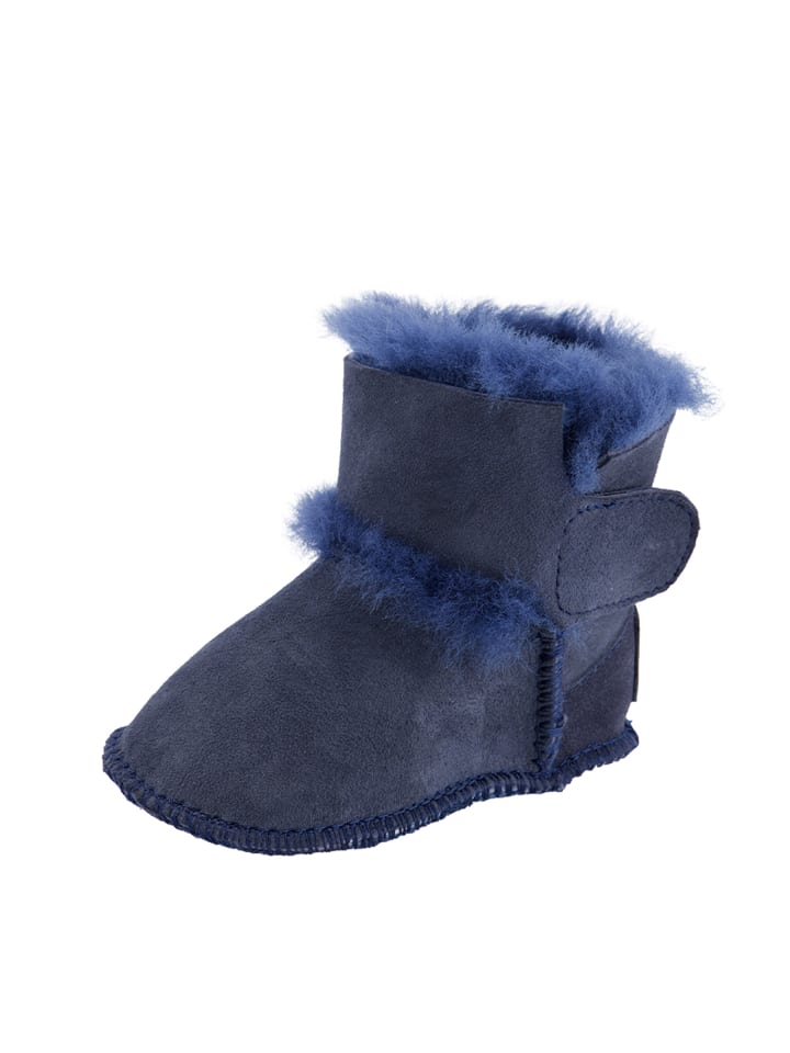 Warmbat Hausschuhe Hay Baby Bootie in Dark Navy günstig kaufen