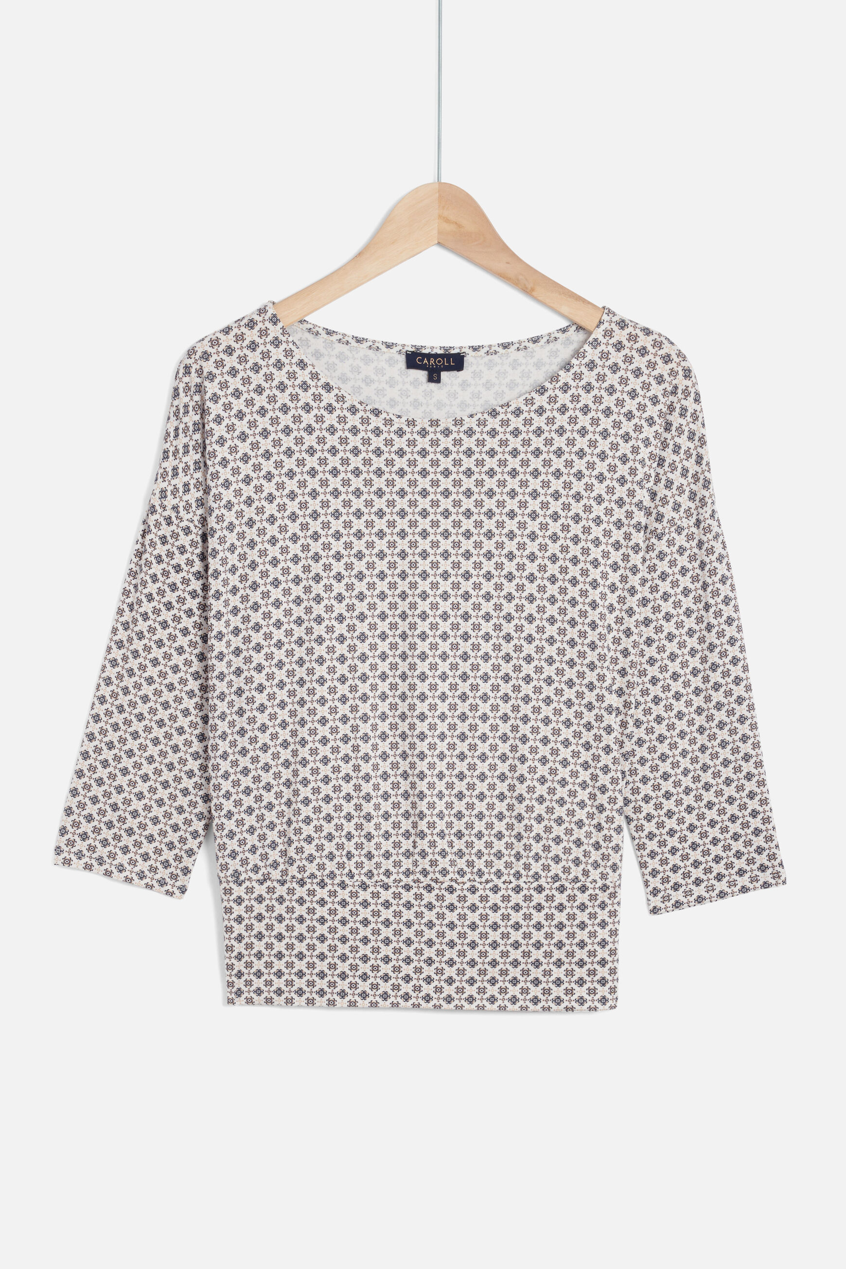 t-shirt jimmy-azulejo ivoire femme