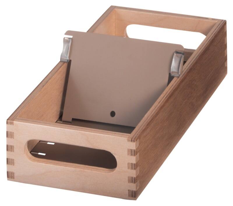 HAN Naturholzkarteikasten DIN A7 900 Karten Buche 12,6 x 25 x 5,4 cm