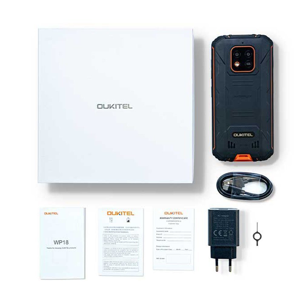 OUKITEL WP 18, 4G-[Außentelefon], 32GB ROM, 12500 mAh Akku, Dual-SIM Smartphone (4 GB Speicherplatz, Android 11, 5,93'' TFT Display, 5M Frontkamera, 13M Hauptkamera hinten)