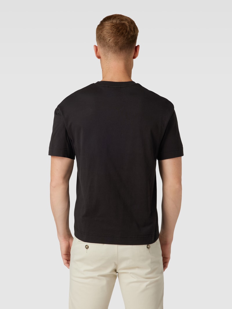 T-Shirt mit Motiv-Print in schwarz