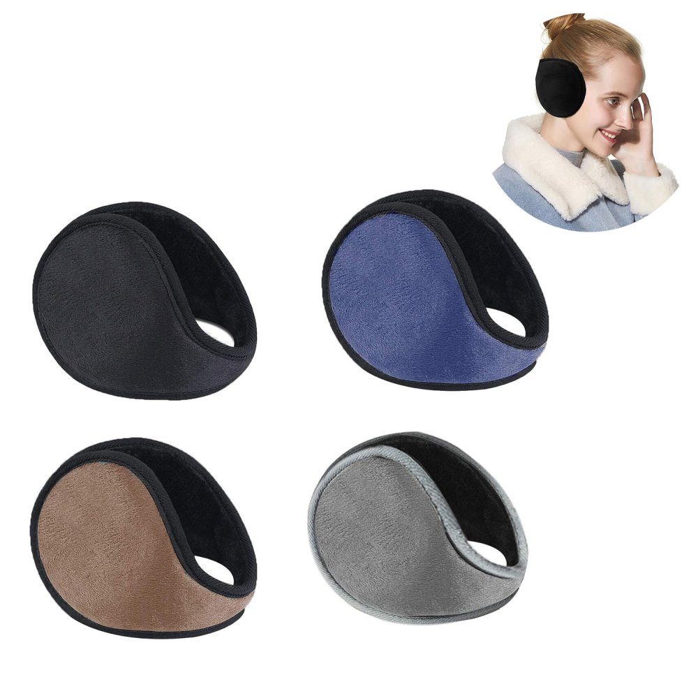 Lubgitsr Ohrenwärmer Ohrwärmer für Männer Frauen Klassische Fleece Unisex Winter warme (4-St)