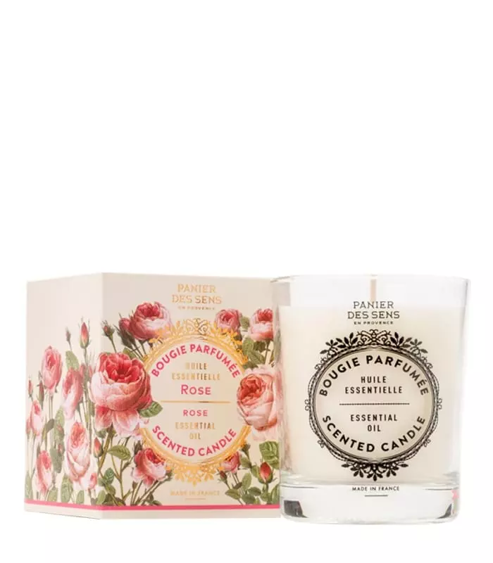 BOUGIES PARFUMEE Rose Restructurante