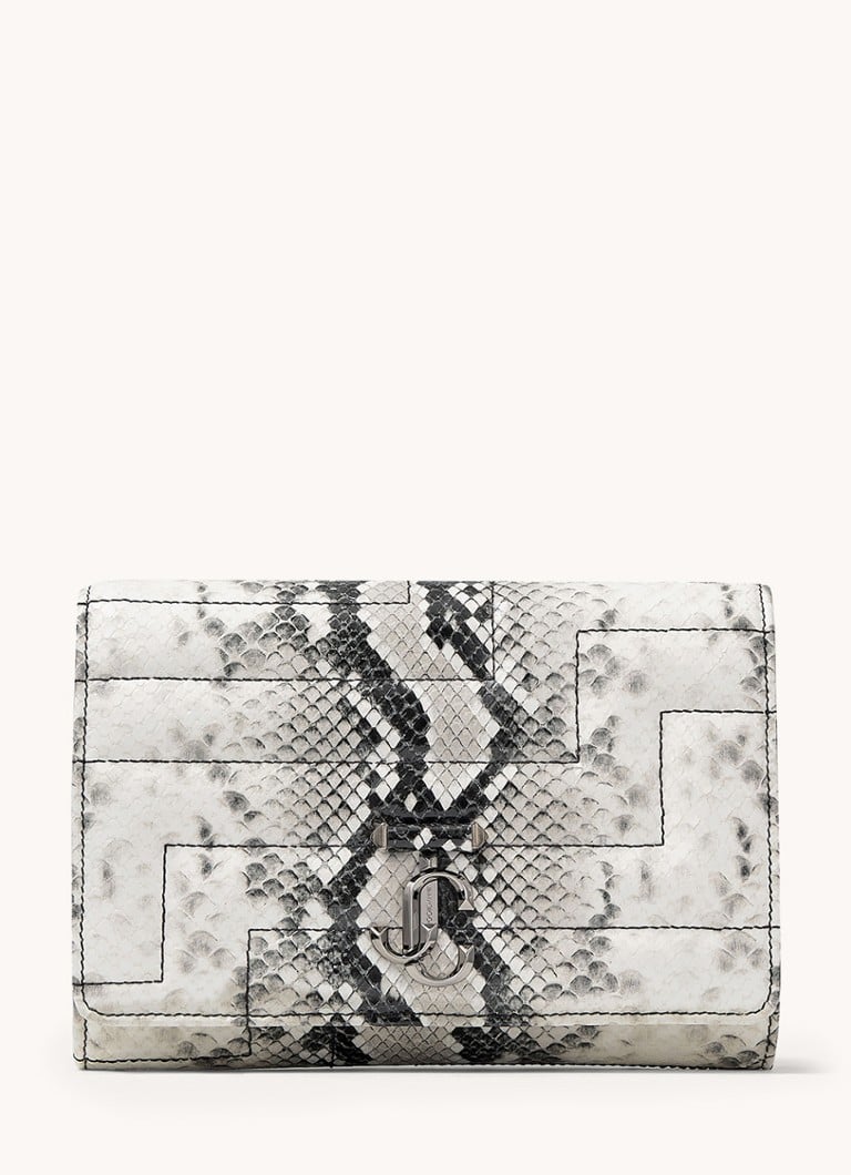 Jimmy Choo Avenue kazādas sajūga soma ar čūskādas apdruku