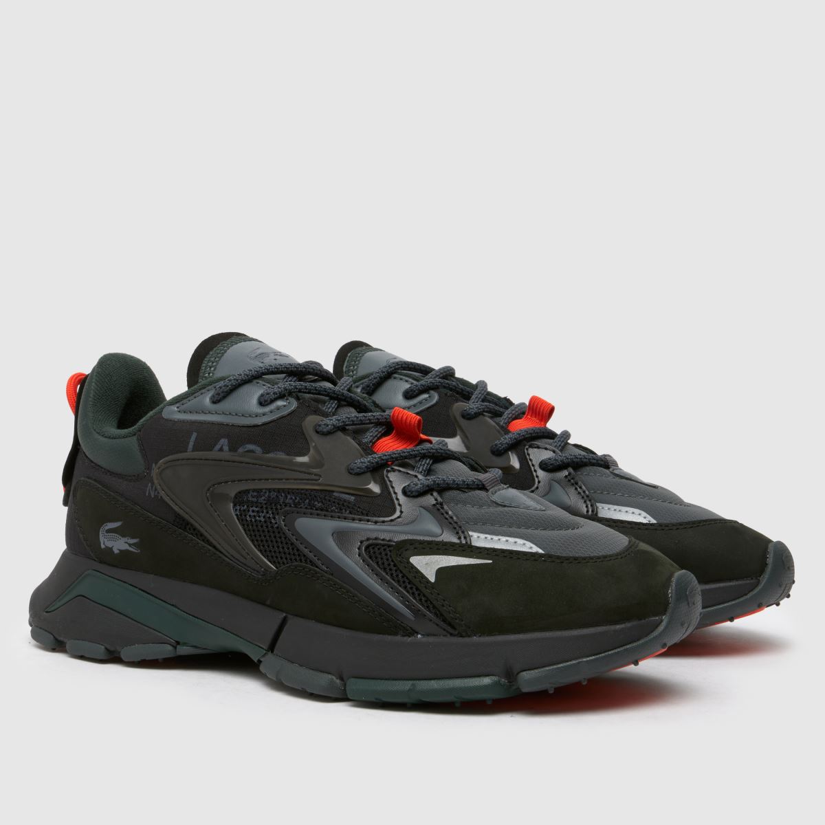Lacoste l003 neo tech sportcipő fekete és szürke színben