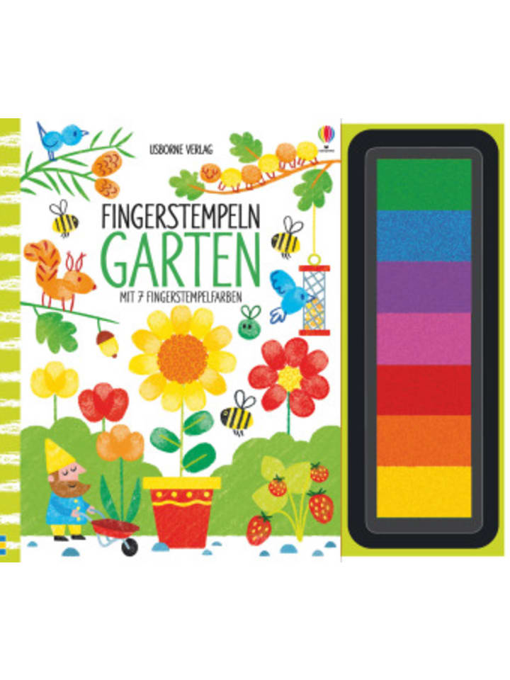 Usborn Buch - Fingerstempeln - Garten günstig kaufen onesize