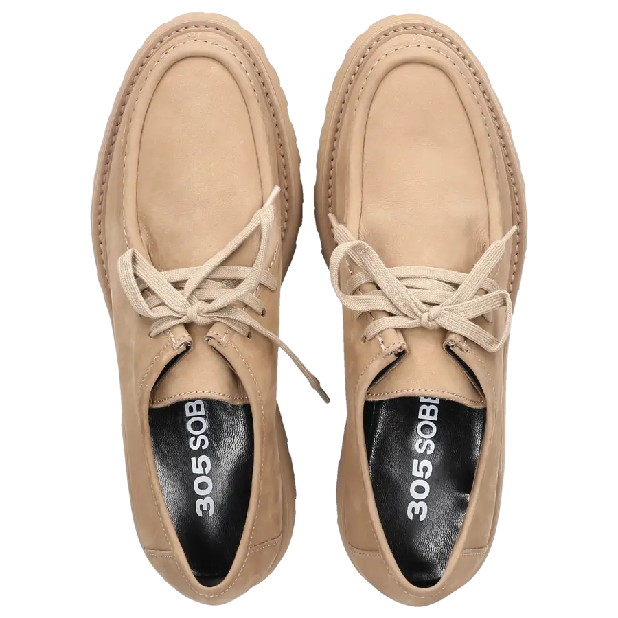 305 SOBE - Schnürer ORLY Nubukleder - beige