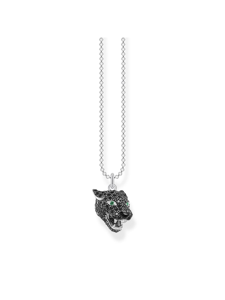 Thomas Sabo Kette in silberfarben, grün, schwarz günstig kaufen 42 cm