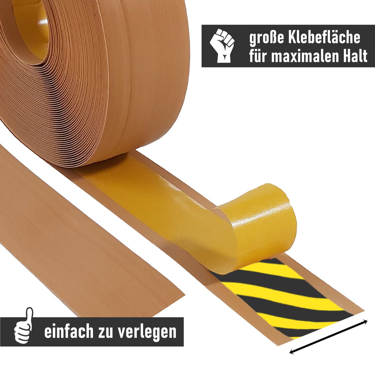 Lemodo Weichsockelleiste Buche, 25m Rolle