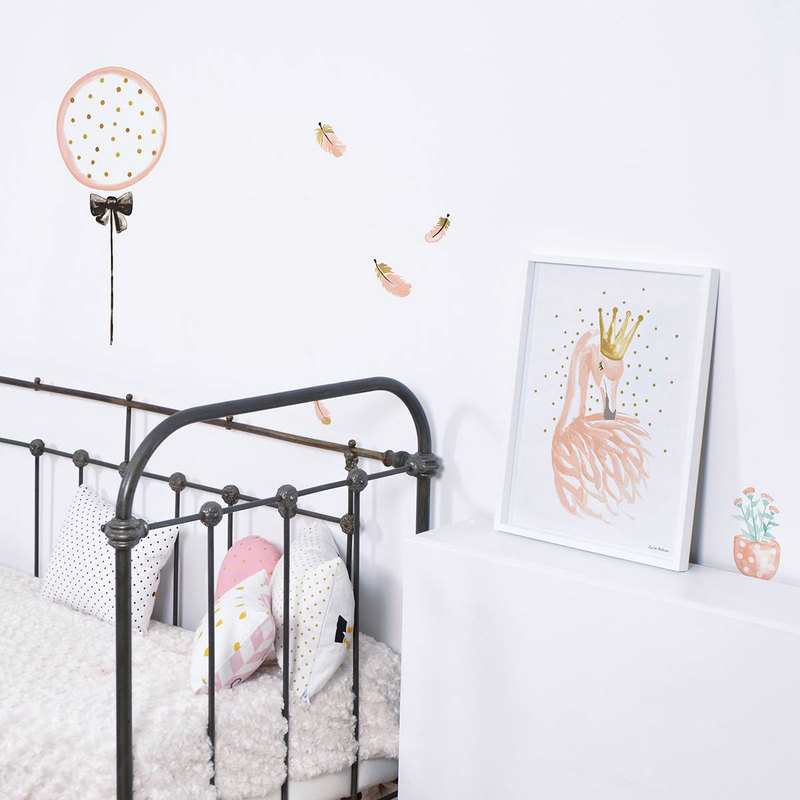 Stickers décoration Plumes roses Lilipinso and Co