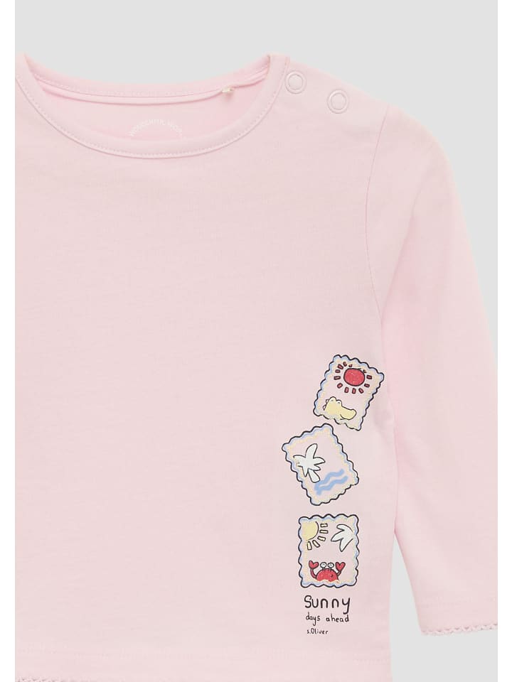 s.Oliver T-Shirt langarm in Pink günstig kaufen