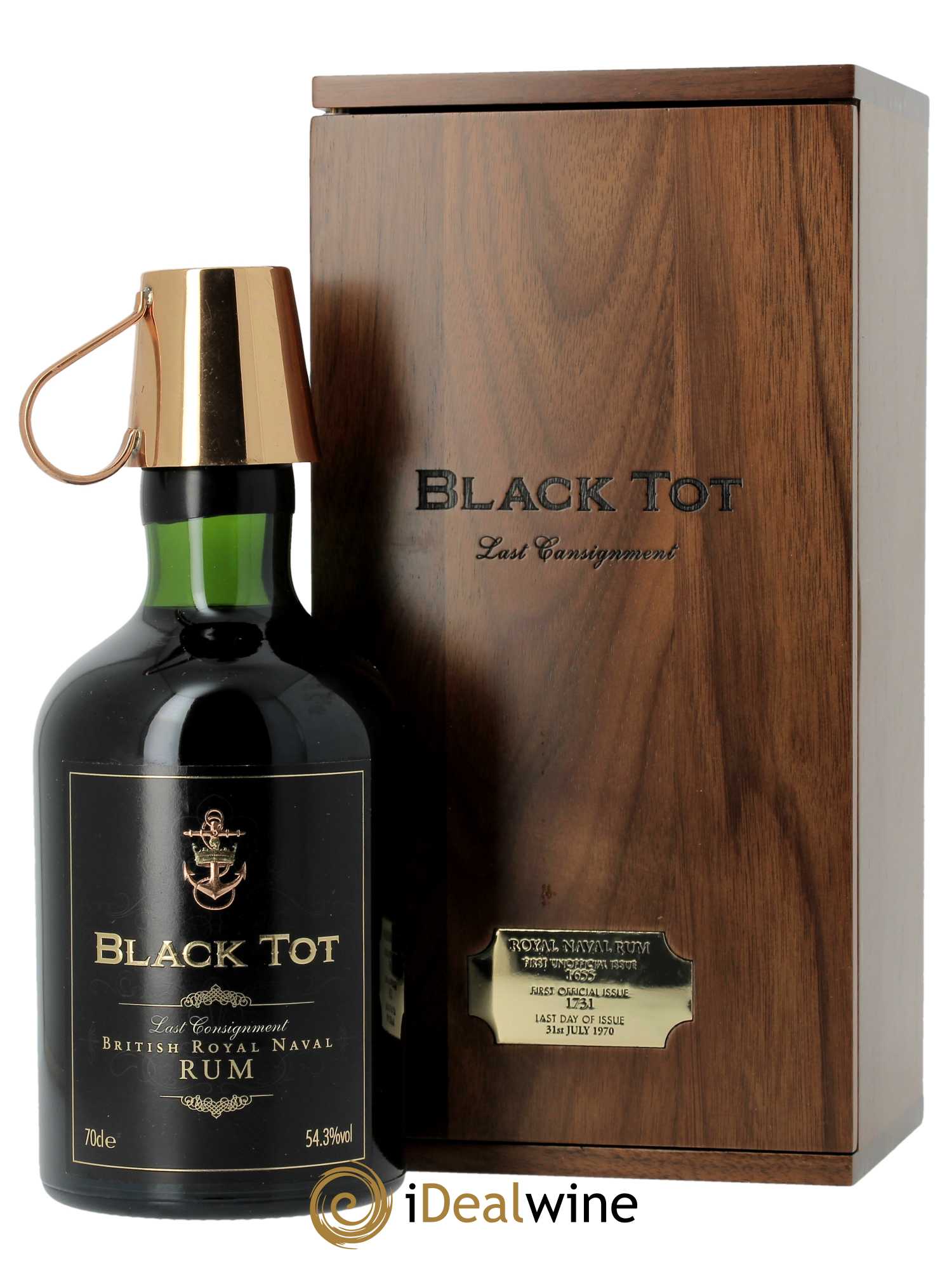 Rhum Black tot Last consignment (70cl)  - Lot de 1 Bouteille